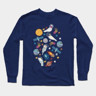 Birds In Space Long Sleeve T-Shirt